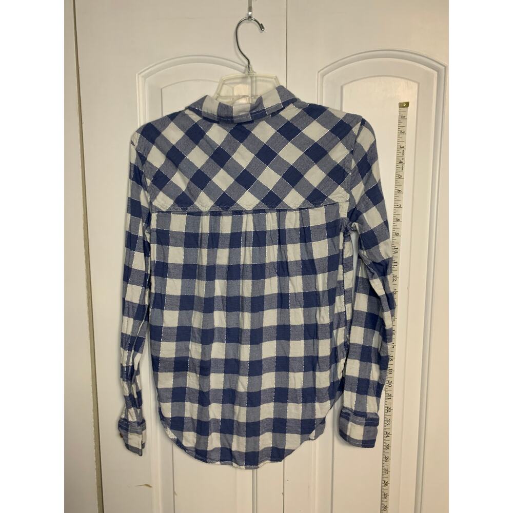 Aerie Blue Plaid Shirt - Picture 2 of 3